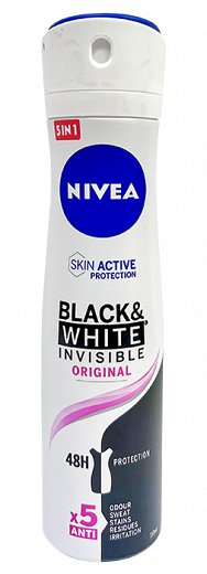 Nivea Black & White Invisible Original Body Deodorant Spray 150Ml