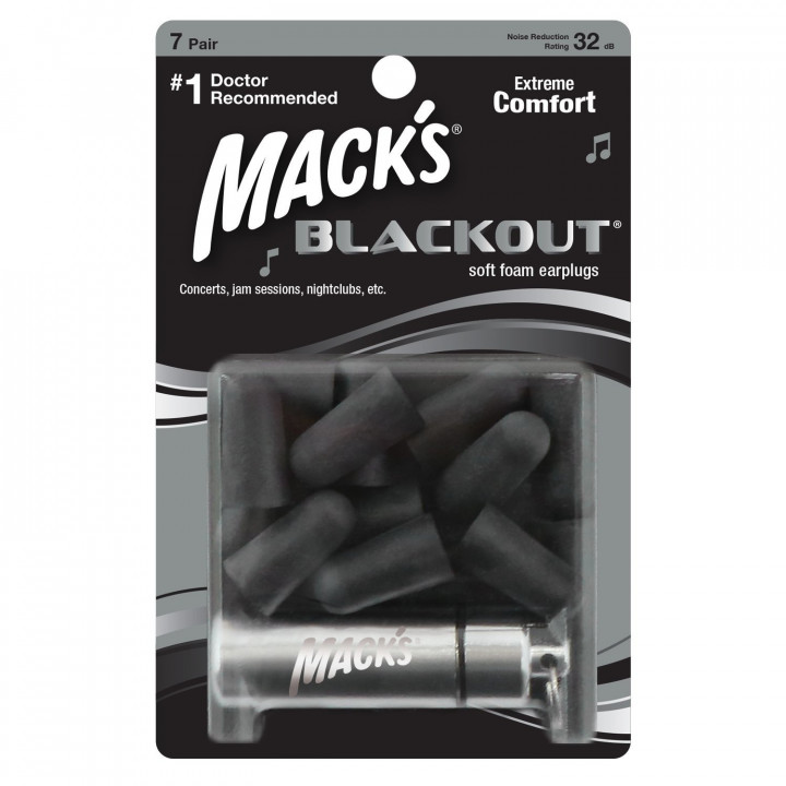 Macks Blackout Ear Plugs - 7 Pairs
