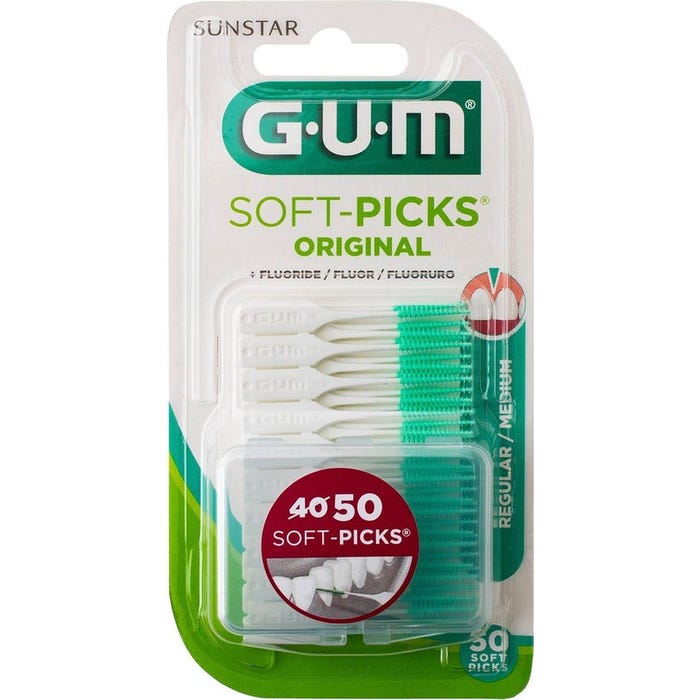 Gum Soft Picks 632 Interdental Cepilos Regular 40Uds