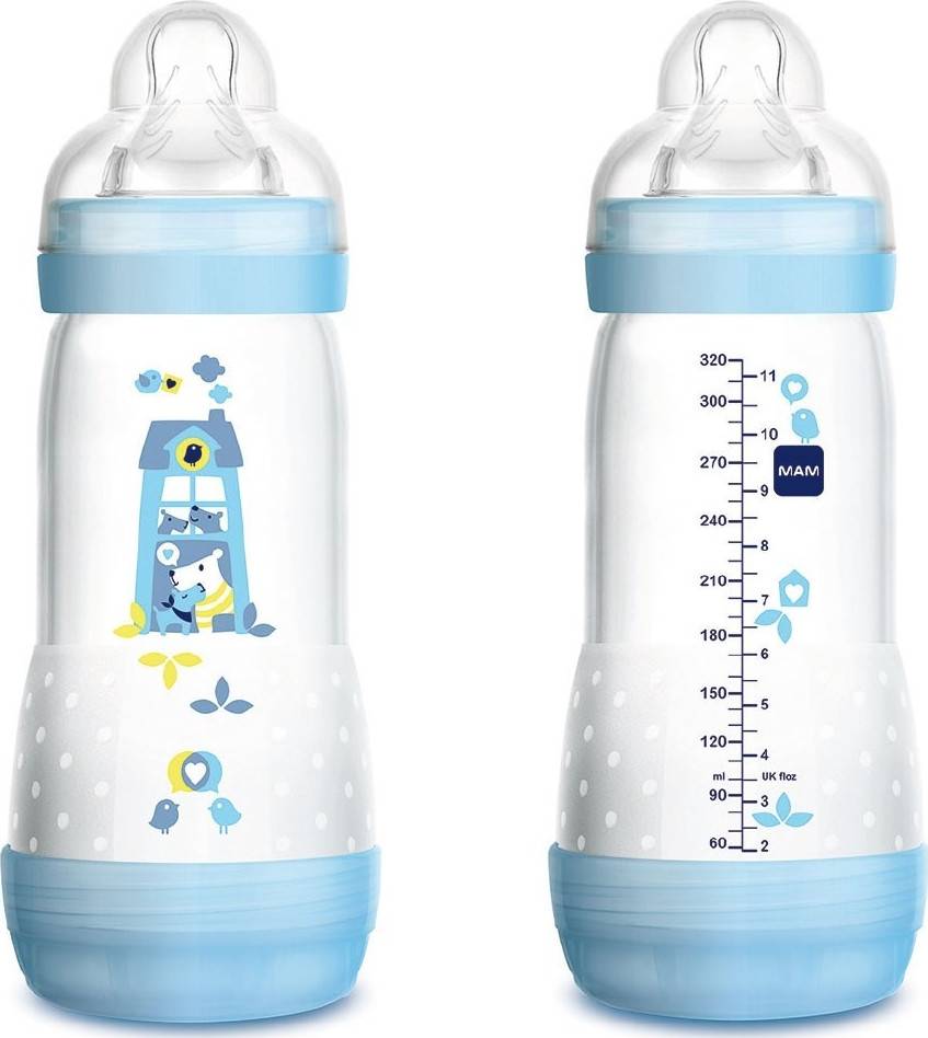 Mam Easy Start Anti-Colic Bottle 4M+ Blue 320ml