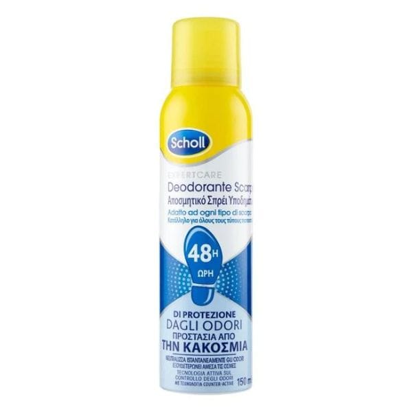 Scholl Expert Care Body Deodorant Shoe Spray 48H 150Ml