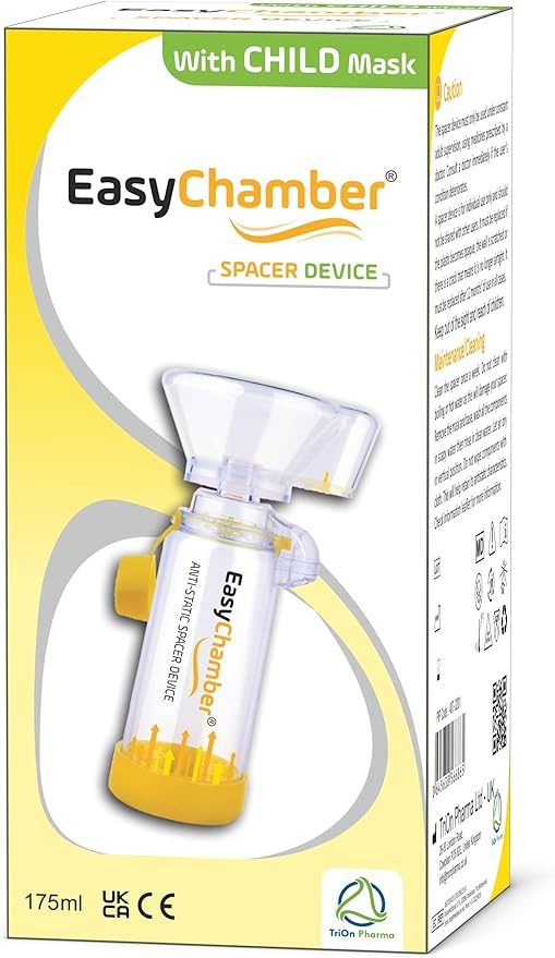 Easychamber Anti-Static Spacer Device Child Mask Inhaler Chamber Bpa And Latex Free