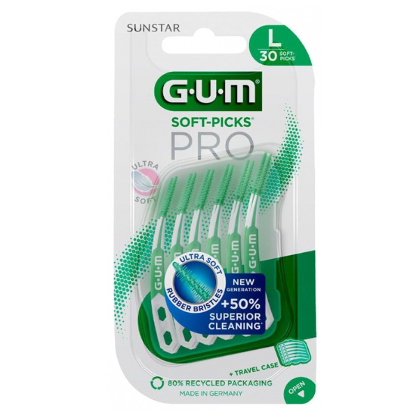 GUM Soft Picks Pro Interdental Brushes Large, 30pcs