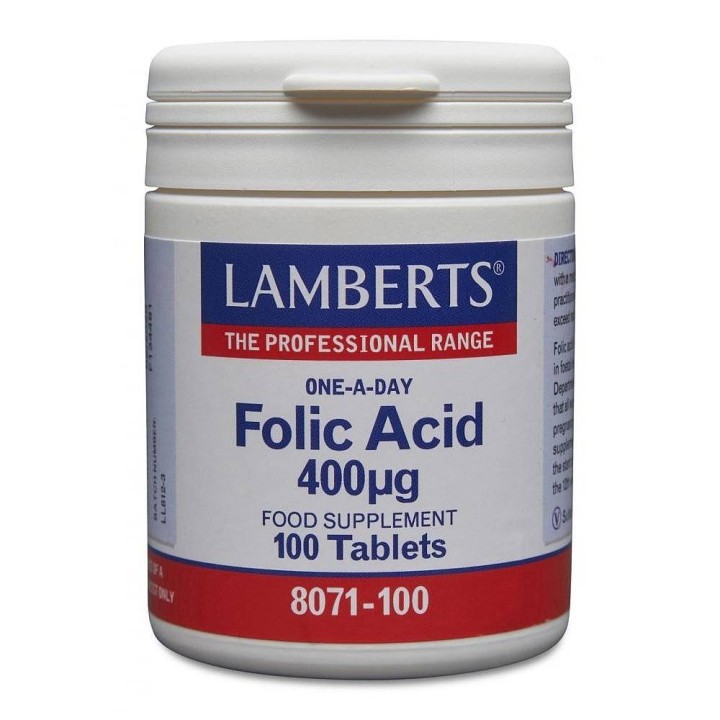 Lamberts Folic Acid 400Mg 100 Tablets