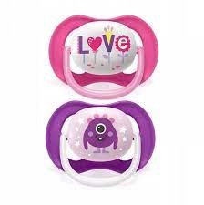 Avent Scf080 10 Soother 6 18Months Air Assort X2Pcs Baby Pacifier