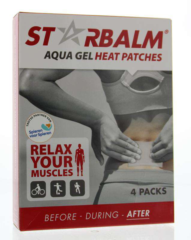 Starbalm Aquagel Heat Patches For Muscle Relaxation 4 Pcs