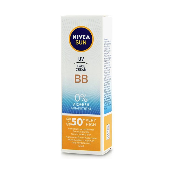 Nivea Sun Uv Face Cream Care Bb Spf50+ Tinted 50Ml