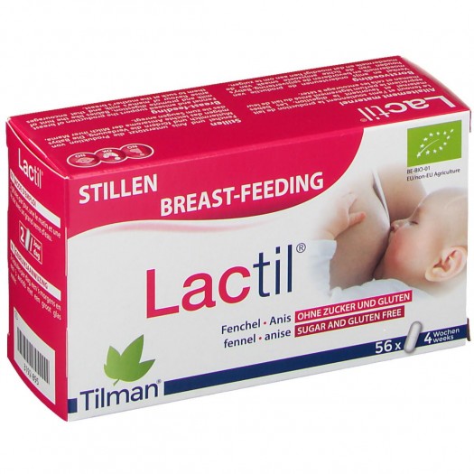 Tilman Lactil Breastfeeding Food Supplement for Balanced Diet 56 Capsules