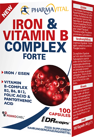 Pharmavital Iron & Vitamin B Complex Forte 100Capsules