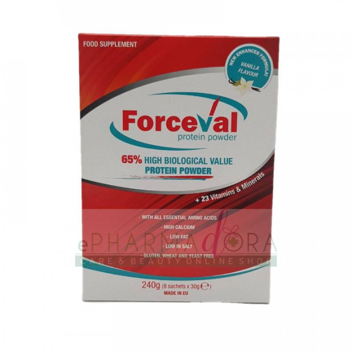 Forceval Protein , Vanilla Flavor 8X30G