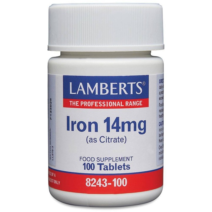 Lamberts Iron 14Mg. Necessary For Women Of Menstruating Area 100 Tablets