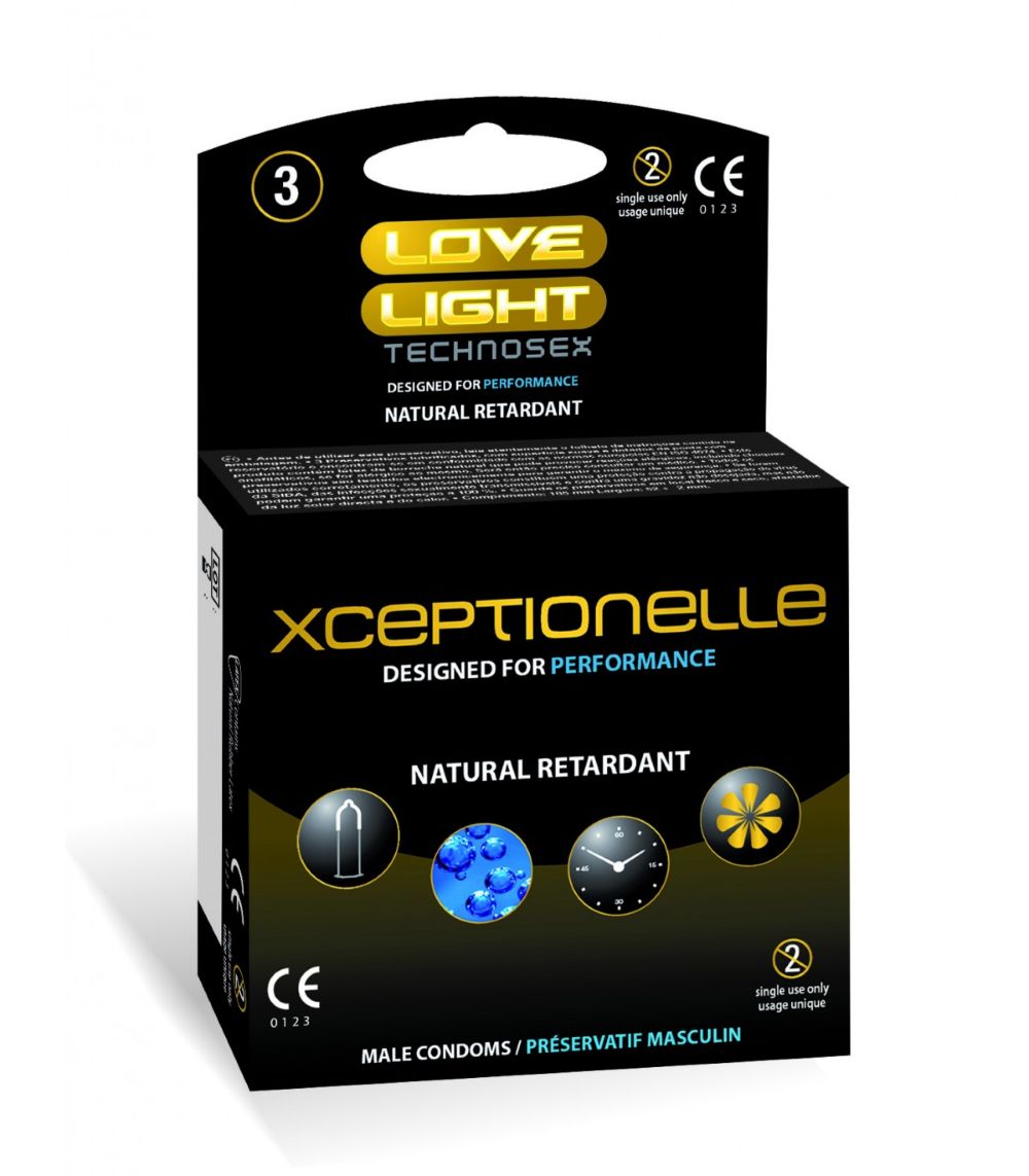 XCEPTIONELLE - PROLONG CONDOMS 3 PCS PACK