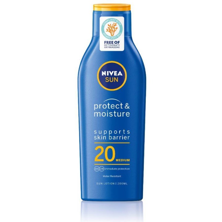 Nivea Sun Protect Moisture Sunscreen Lotion Spf20 200Ml