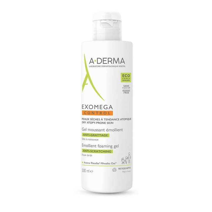 Aderma Exomega Emollient Face Foaming Gel Anti-Scratching 500ml