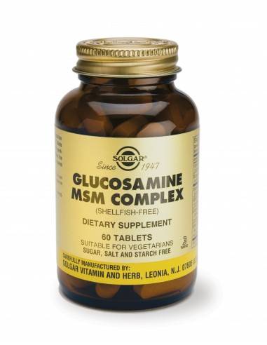 Solgar Glucosamine Msm Complex For Healthy Cartilage & Osteoarthritis 60Tablets