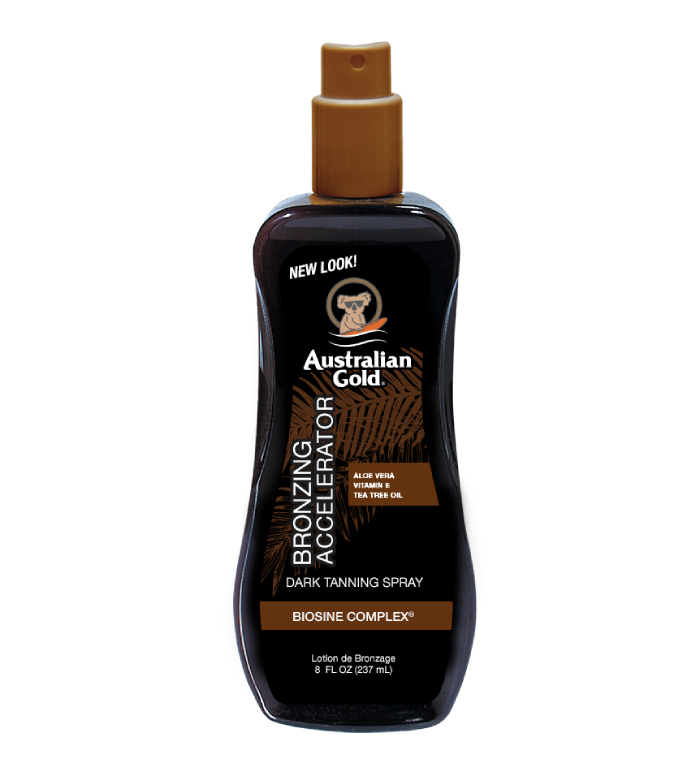 Australian Gold Accelerator Gel with Bronzer 237ml/250ml – tanning gel, bronzer, sun care, moisturizing
