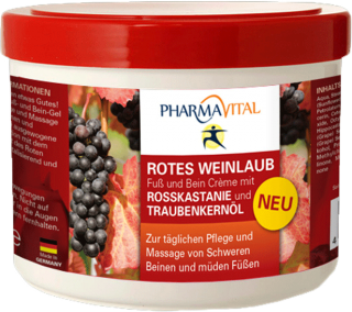 Pharmavital Rotes Weinlaub Red Wine Leave Foot & Leg Cream 500ml