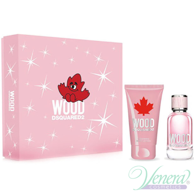 Dsquared2 Wood For Her Set Edt 30Ml + Bl 50Ml For Women