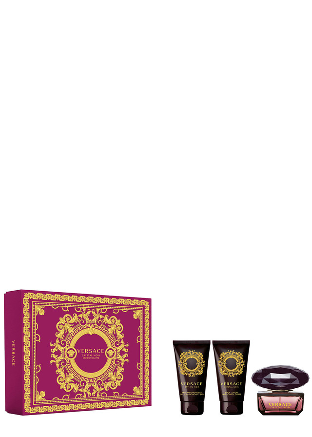 Versace Crystal Noir Set Edt 50Ml + Bl 50Ml + Sg 50Ml For Women