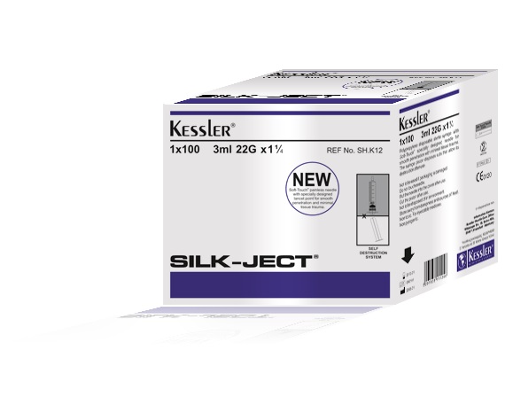 Kessler Syringe 3ml X 22G - 100 Pieces