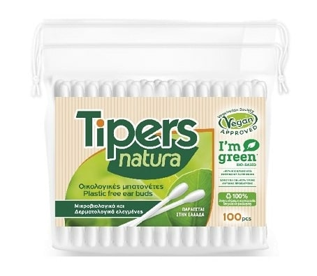 Tipers Natura 100pcs – cotton tips