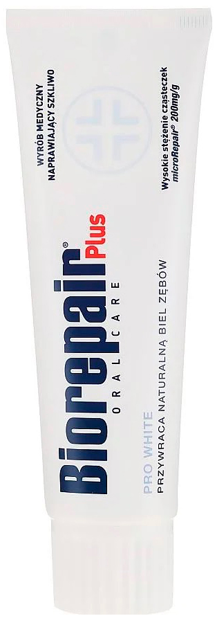 Biorepair Plus Pro White Toothpaste To Remove Surface Pigmentation 75 Ml