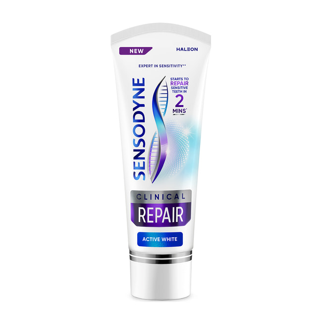 Sensodyne Clinical Repair Active White Fluoride, Toothpaste, 75Ml