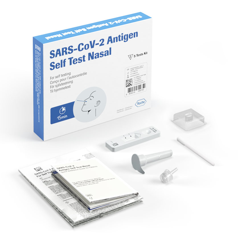 Roche Sars-Cov-2 Antigen Self Test For Lay Persons, 5 Pcs
