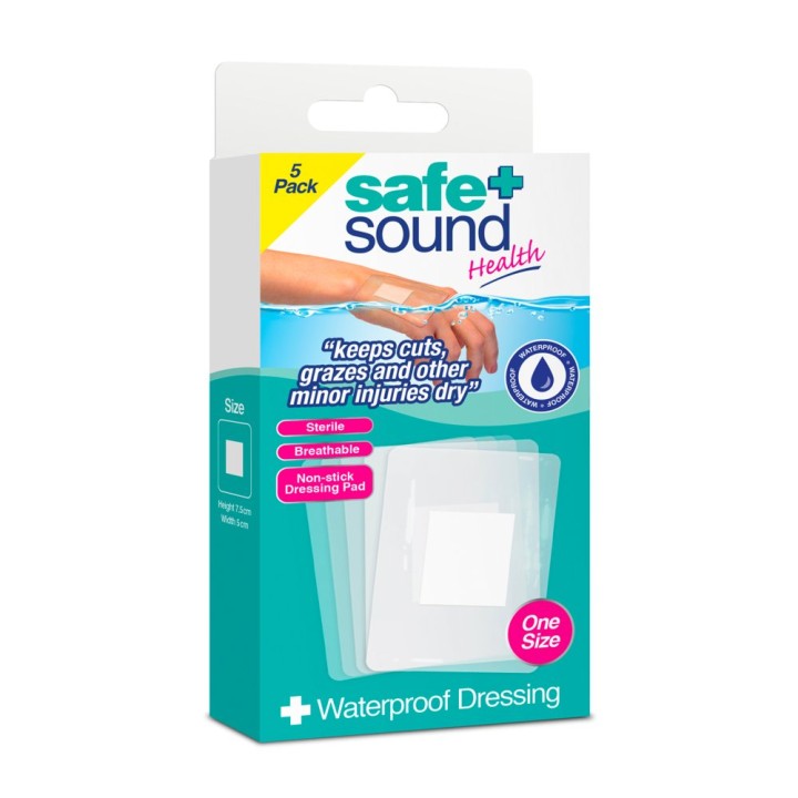Safe & Sound Waterproof Film Dressing Sa8326 5 Pcs