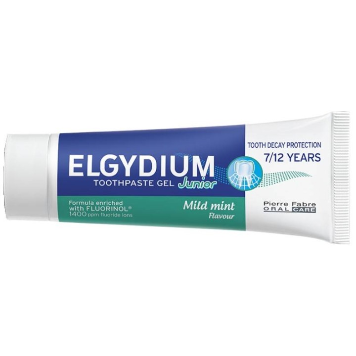 Elgydium Toothpaste Gel Junior Mild Mint For 7 12 Years Old 50Ml
