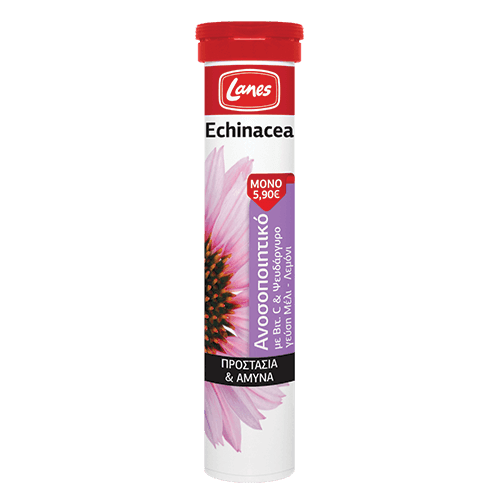 Lanes Echinacea Supports Immune System. 20Effervescent Tablets With Honey& Lemon Flavor