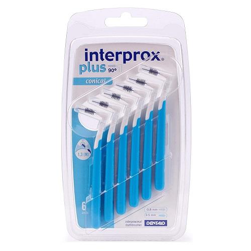 Interprox Plus Interproximal Brush Conical Blue 0.8Mm X6