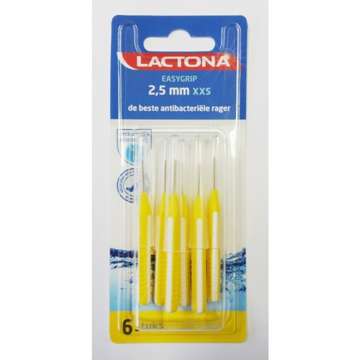Lactona Interdental Cleaner Yellow 2.5Mm Xxs 6Pcs