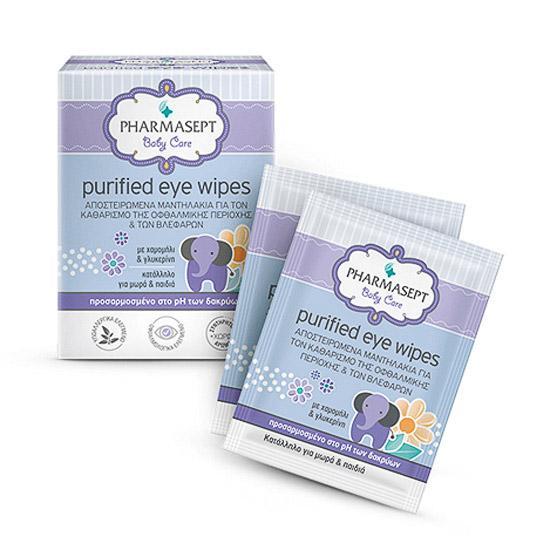 Pharmasept Baby Care Purified Eye Wipes Sterile Wipes 10 Pieces