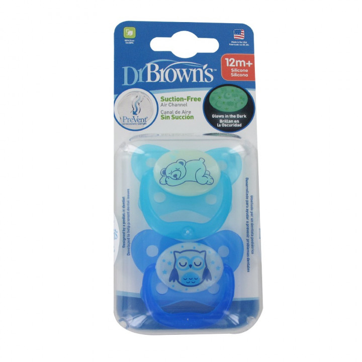 Dr. Brown's Butterfly Blue Pacifier 12M+ 2 pieces