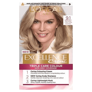 Excellence Crème 9.1 Natural Light Ash Blonde Permanent Hair Dye