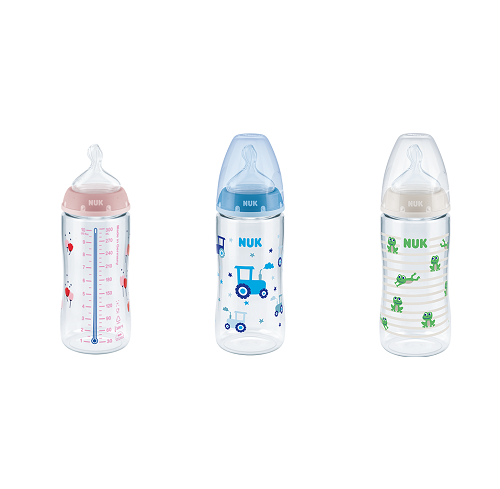 Nuk Fιrst Choice Plus Baby Bottle 6-18M With Temperature Control 300ml Various Designs 1Piece