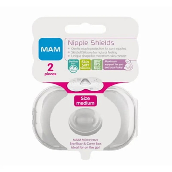 MAM Nipple Shield M Size x 2 Pcs