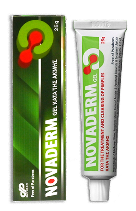 Novaderm Gel For The Treatment And Clearing Of Pimples 25G