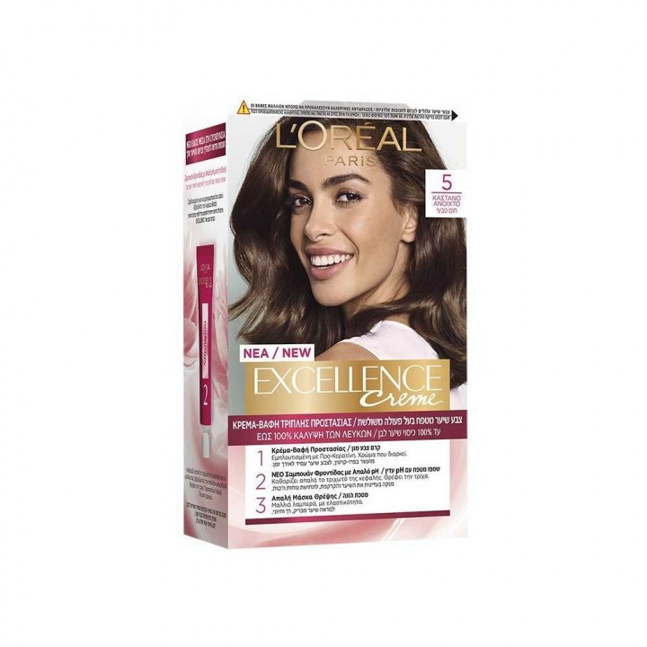 Loreal Excellence 5 Hair Dye Light Brown