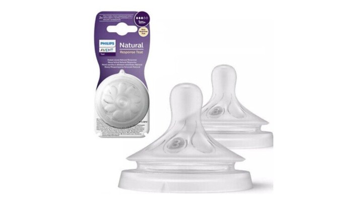 Philips Avent Natural Response 3 Teats 1M+,2X