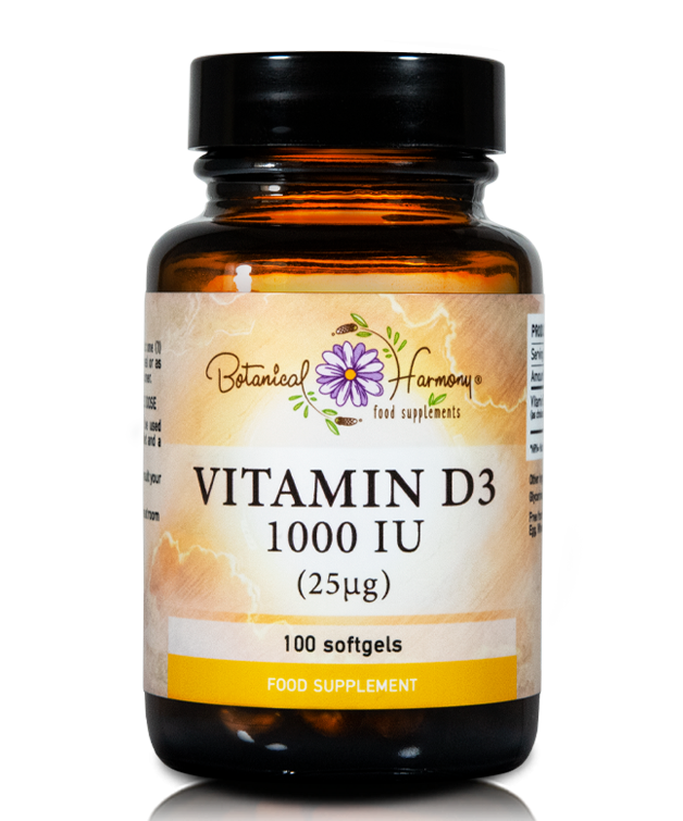 Botanical Harmony Vitamin D3 1000Iu 100 Softgels