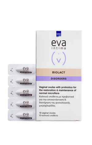 Eva Biolact Ovules & Vaginal Douche 10 Vaginal Ovules