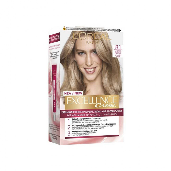 Loreal Excellence Cream No8.1 Light Blonde Sandre