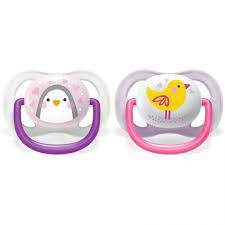 Avent Scf080 11 Soother 0 6Months Air Assort X2Pcs Baby Pacifier