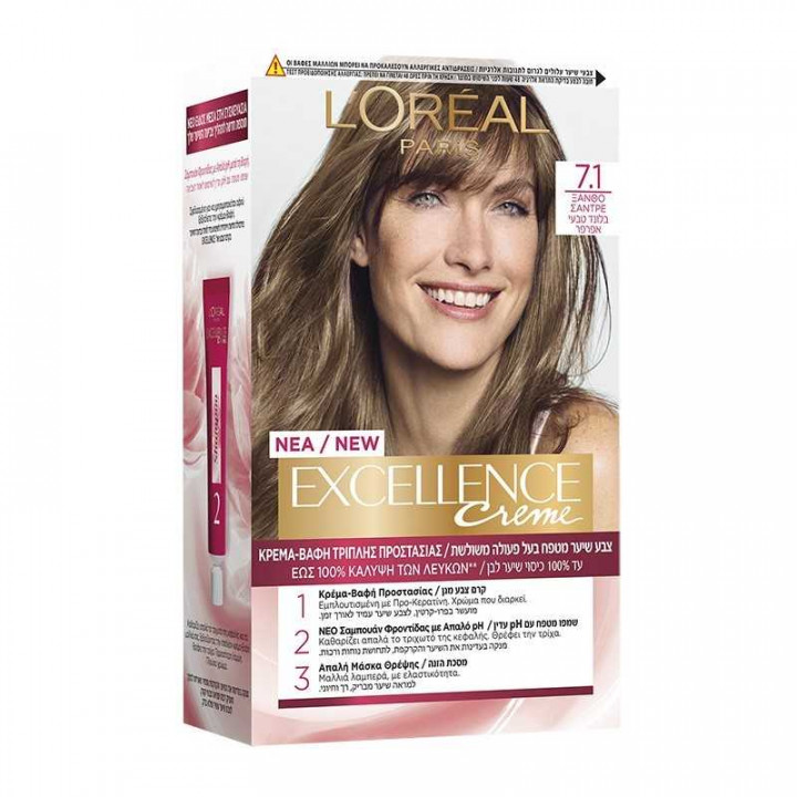 Loreal Excellence 7/1 Hair Dye Blonde Santre
