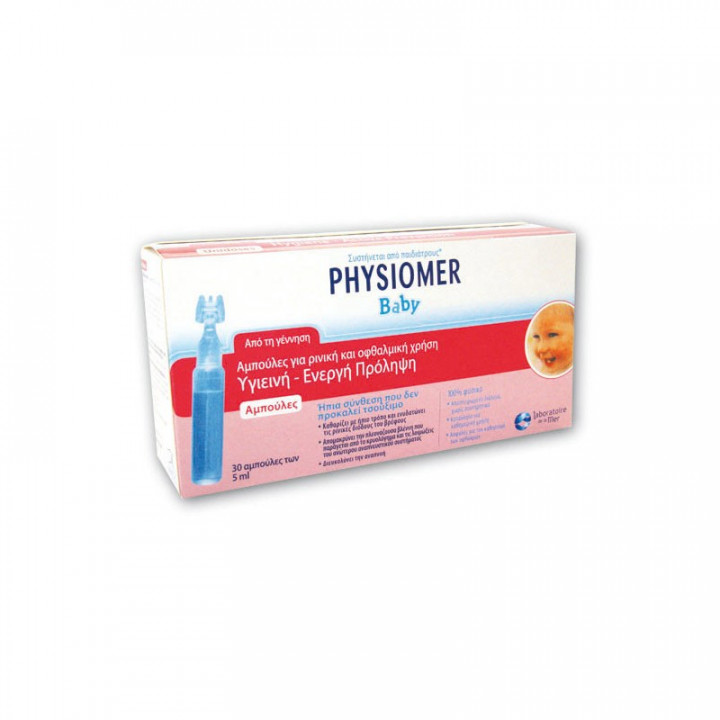 Physiomer Unidoses Baby Sterile Solution For Nose & Eyes 30X5Ml