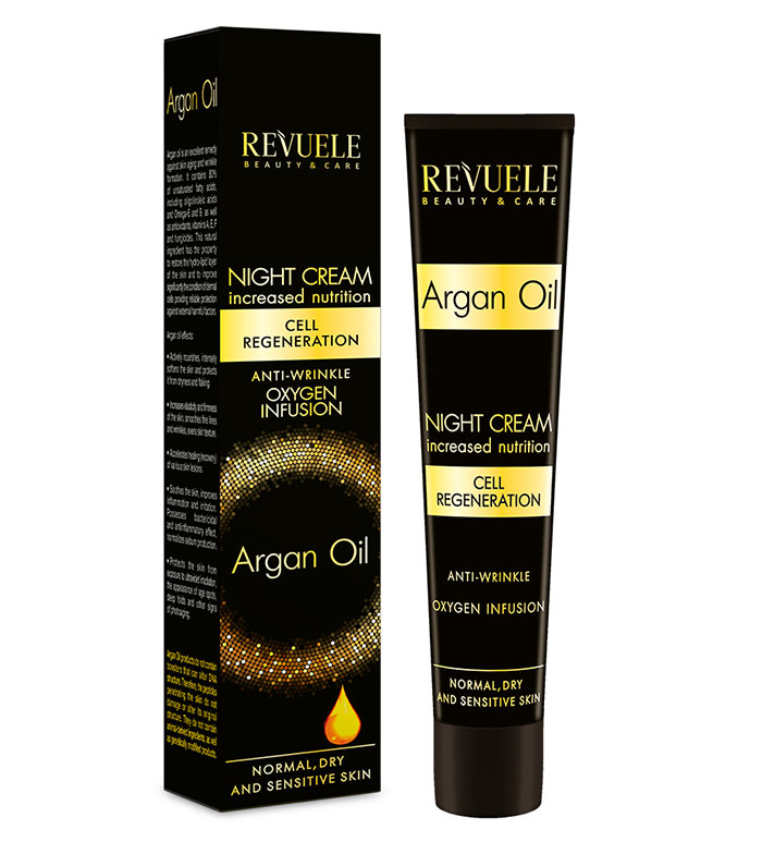 revuele argan oil night cream 50ml (1+1)