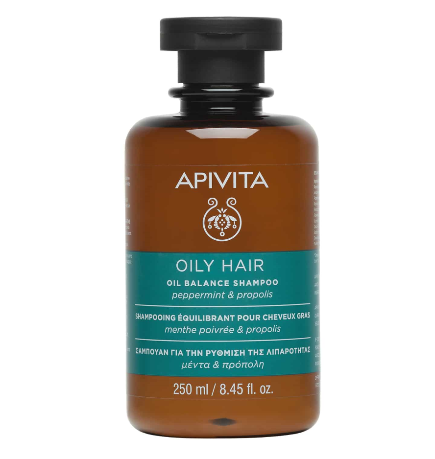 Apivita Oily Hair Oil Balance Shampoo With Peppermint & Propolis 250ml