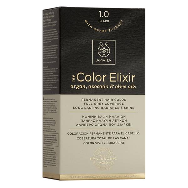 Apivita My Color Elixir Hair Dye Color 1.0 Black